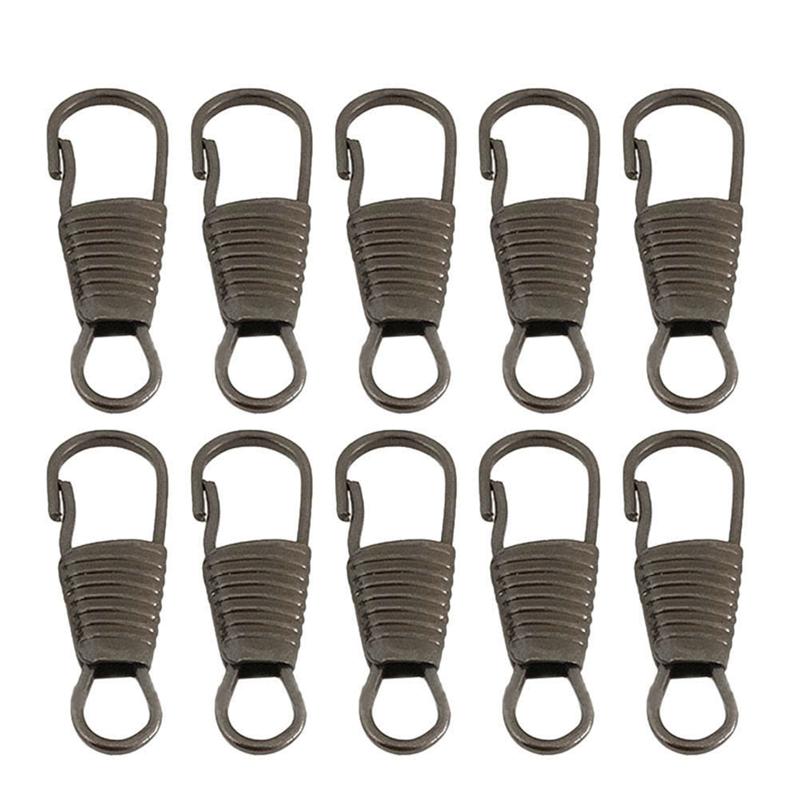 10Pcs Diy Rits Hoofd Bagage Kleding Schoenen Laarzen Rits Puller Afneembare Rits Trekt Multifunctionele Rits Accessoires: Black