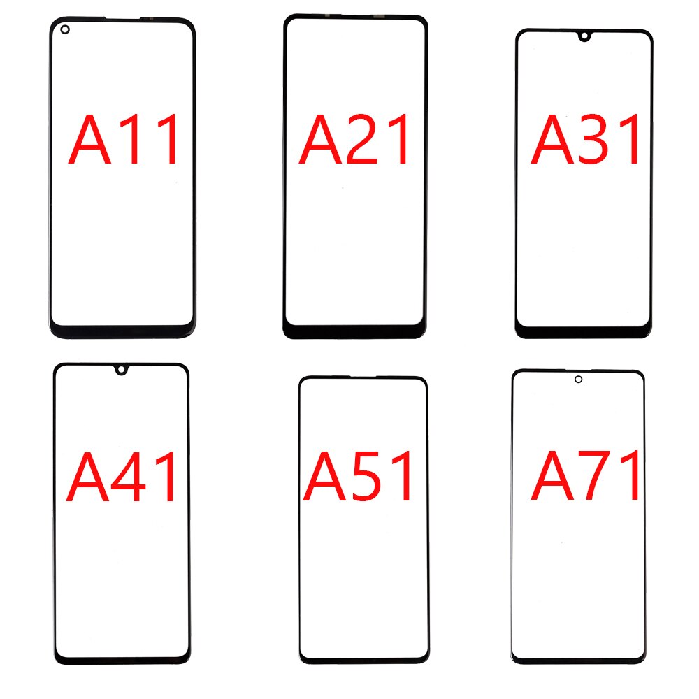 berühren Bildschirm Für Samsung Galaxis A11 A21 A31 A41 A51 A71 berühren Bildschirm Vorderseite Glas Tafel TouchScreen LCD äußere Anzeige objektiv