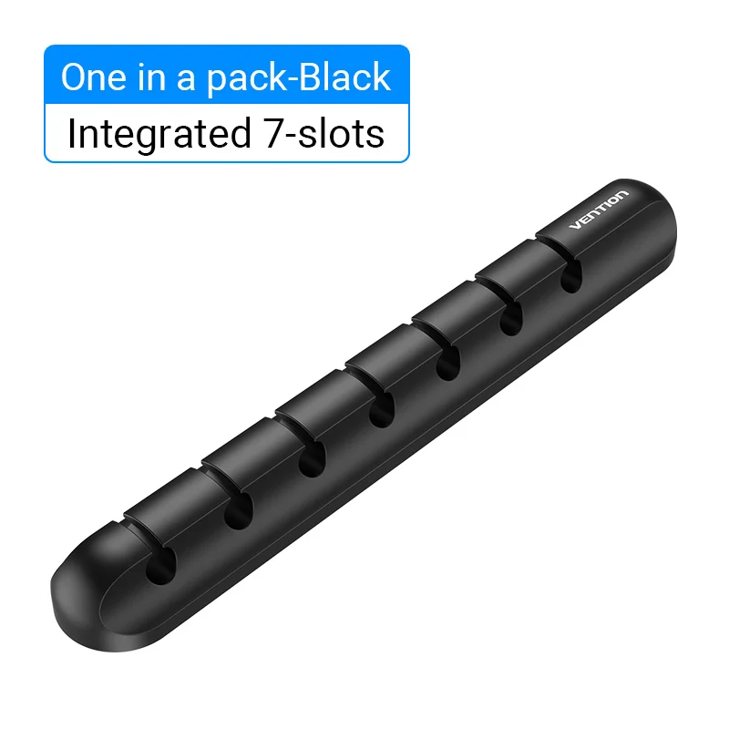 Vention Adhesive Cable Organizer Desktop Cable Management Holder for Desktop USB Charging Cable Mouse Power Cord Silicone Clips: green