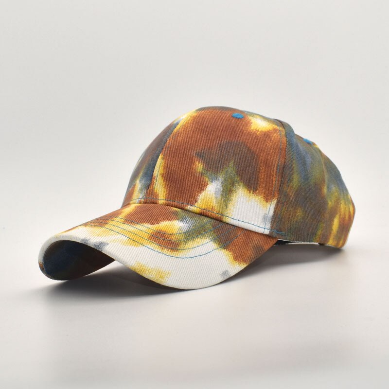 Mode Tie-Dye Baseball Cap Lente Mannen En Vrouwen Trend Paar Kleurrijke Snapback Hoed Outdoor Verstelbare Zon Graffiti bone: 1