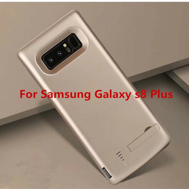 Bærbar telefon batteri-etui til samsung galaxy  s9/  samsung  s9 plus batterioplader etui til samsung  s8 plus powerbank: Guld til  s8 plus