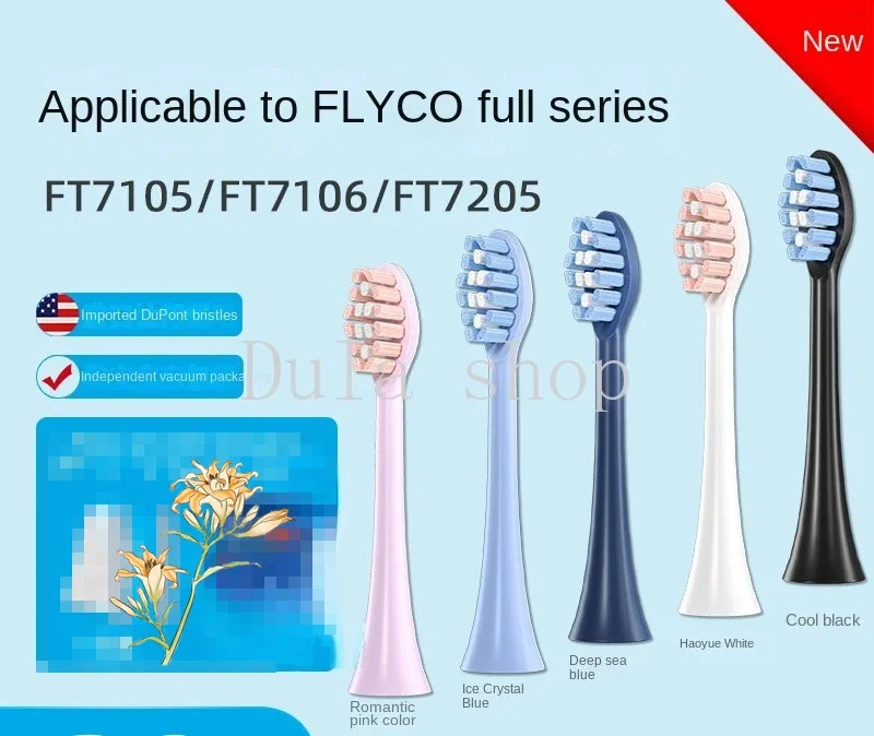 12 stuks opzetborstels Past met FLYCO elektrische opzetborstel TH01 originele FT7105/FT7106/FT7205 universele vervanging