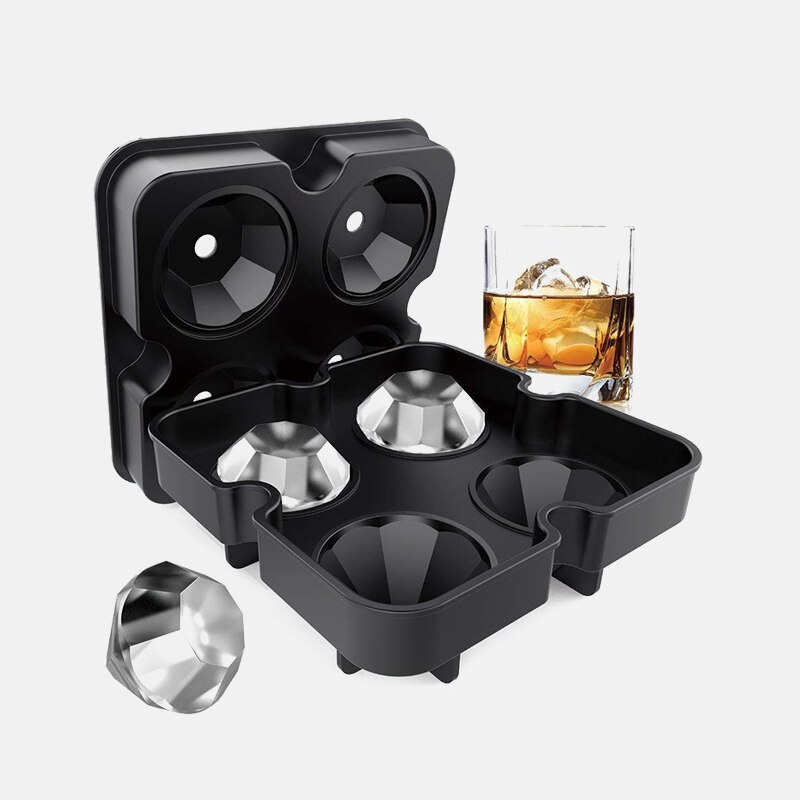 Cube Ice Soccer Maker Ice Tray 3D Skull Silicone Mold DIY Ice Cube Maker Mold Kitchen Homemade Popsicle Ice Cube Silicone Mold: 6