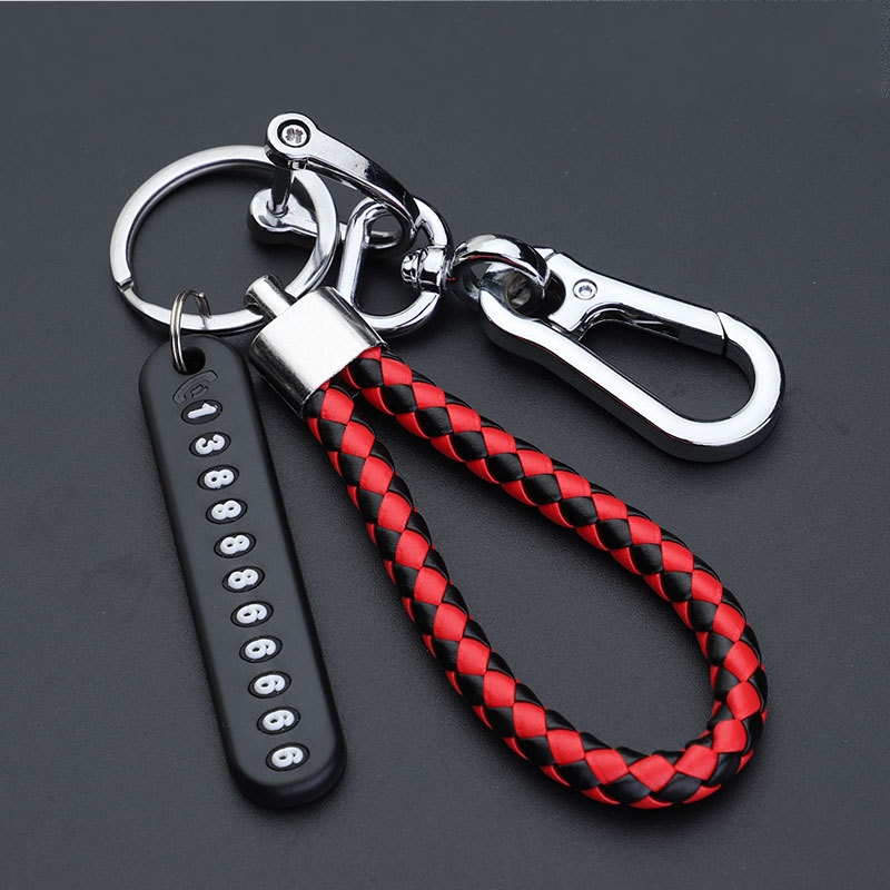 Llavero antipérdida con número de teléfono para hombre y mujer, colgante de cuerda, llavero de coche de acero inoxidable,: 03