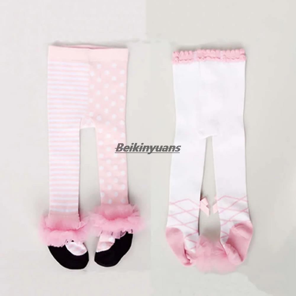 Baby Girl Tights Cotton Newborn Tights Pantyhose Autumn Winter Bow Lace Baby Stockings Toddler Infant Baby Meisje Tights