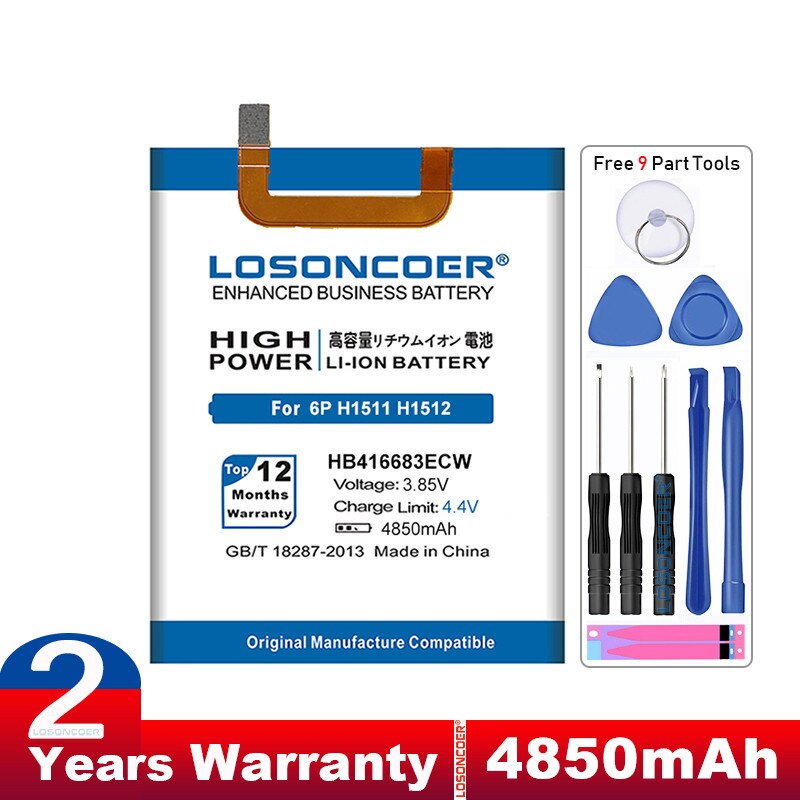 Batería HB405979ECW HB416683ECW hb36481ecw HB4242B4EBW para Huawei Honor 6 4X P9 P10 Lite G9 Honor 5C 8/Nexus 6P/6A