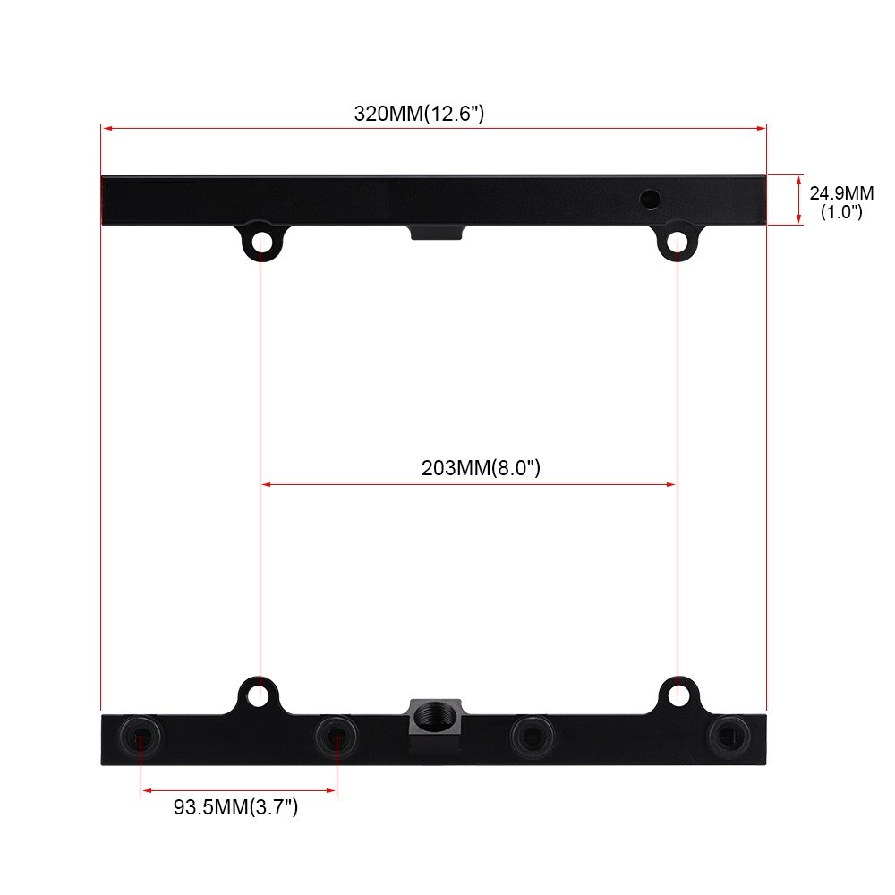 Aluminium K SERIES Heavy FUEL RAIL kit High Flow Injection fuel rail FOR HONDA K20 K24 RSX CIVIC SI,INTEGRA EP3 with gauge