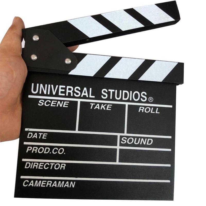 Director Board Grocery Score Board Movie Clapboard Photography Shooting Accessories Background Props Wood Prop E4V2