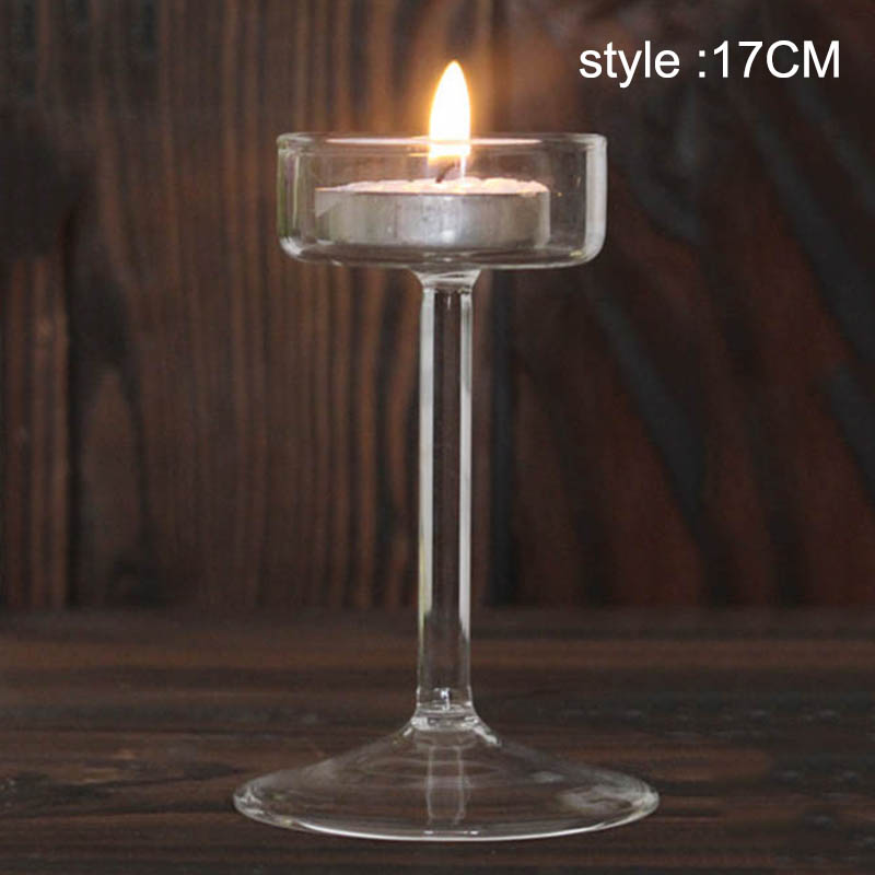 Candelabro alto europeo, candelabro de cristal, centro de mesa de boda, soporte de cristal, decoración de cena romántica: plum