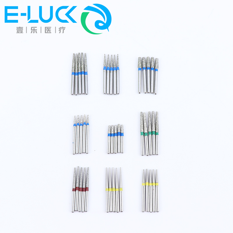 50 Stuks Dental Diamantboor Boor Hoge Snelheid Boren Tf Serie Voor Tanden Polijsten 1.6Mm