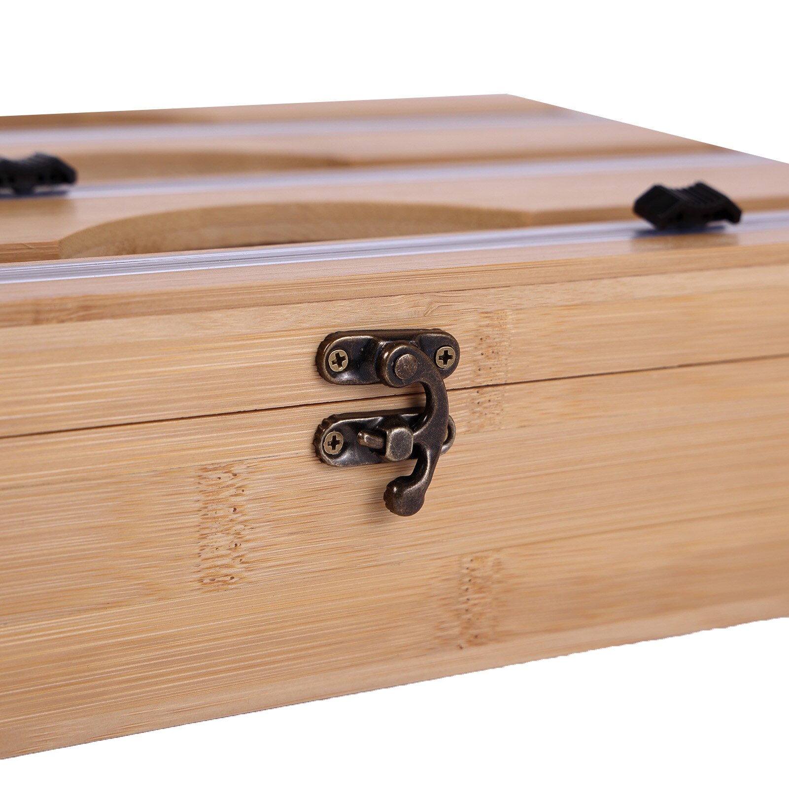 Wrap Dispenser &amp; Cutter For Cling Film Refillable Food Wrap Dispenser For Roll Tin Foil Cling Film Storage Organizer With Slid