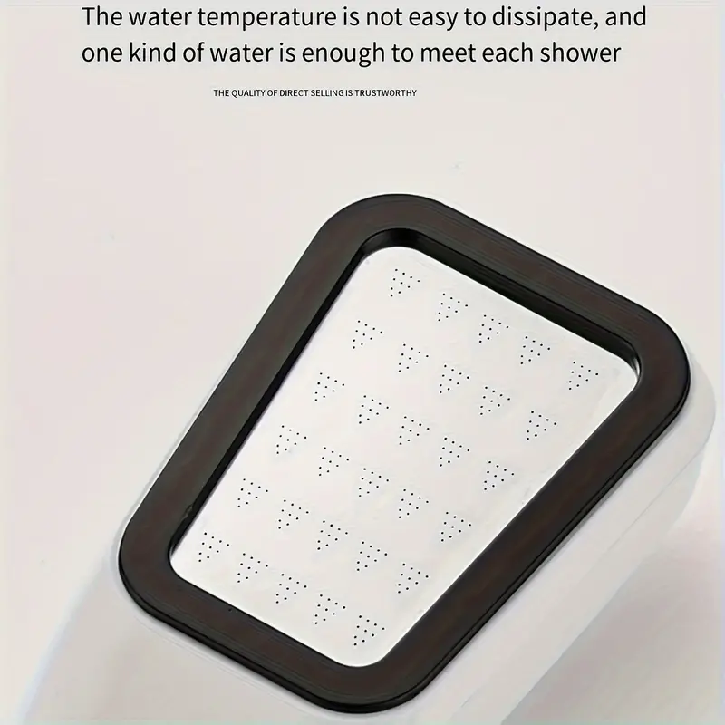 Cabezal de ducha supercargado de un solo cabezal, calentador de agua de ducha de baño superfuerte de mano para el hogar, cabezal de ducha de secado al sol, 1 unidad