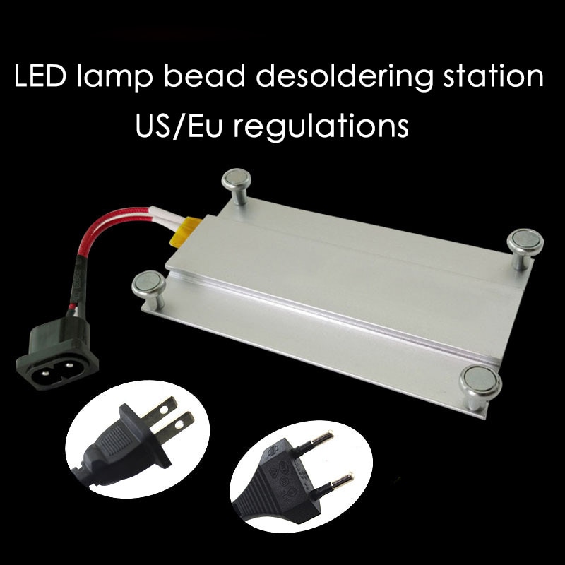 Aluminum LED Remover Heating Soldering Pads Chip Demolition Welding BGA Station PTC Split Board Heating Plate