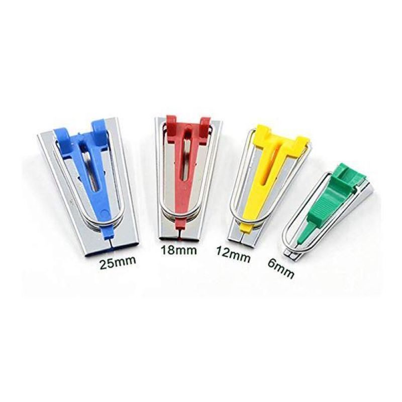 Bias Tape Maker Kit Stof Binding Binder Voet Houten Priem Clips Pins Huishoudelijke Diy Naaien Quilten Tool Set