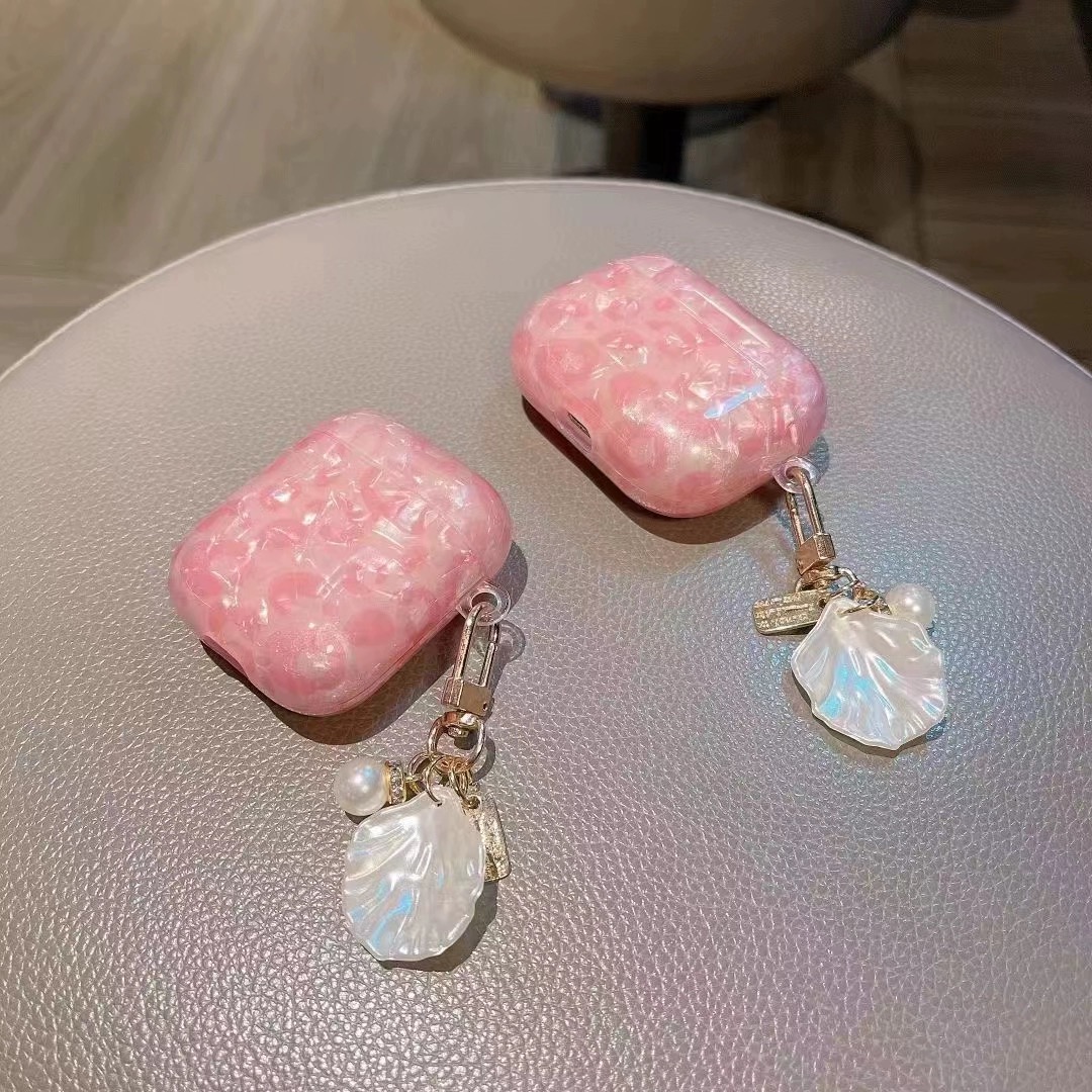 Für Airpods 2 fallen Airpod 3rd Rosa Leopard Liebe Kette Fällen für Apfel Airpods Profi Kopfhörer Schutzhülle Sanft Hülse fundas