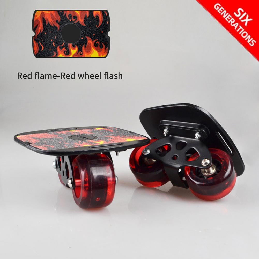1 paar Skateboard Aluminium Legierung Mini Drift Rolle Straße Drift Rollschuhe Platte Schlittschuh Fisch Kurze Bord Rolle Skateboard Schlittschuh Gremium