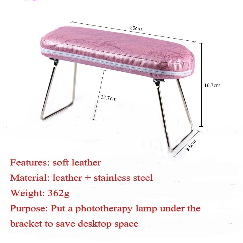 BQAN – Support de poignet en cuir imperméable pour Nail Art, Support de main, coussin de Table, outil de manucure et pédicure pour lampe à ongles