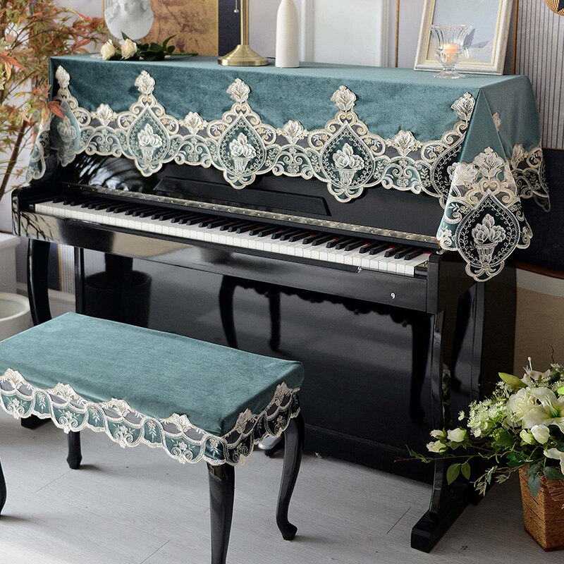 European 73 key keyboard pianos covers embroidered piano cover key covers for house keys modern piano cover keyboard dust cover