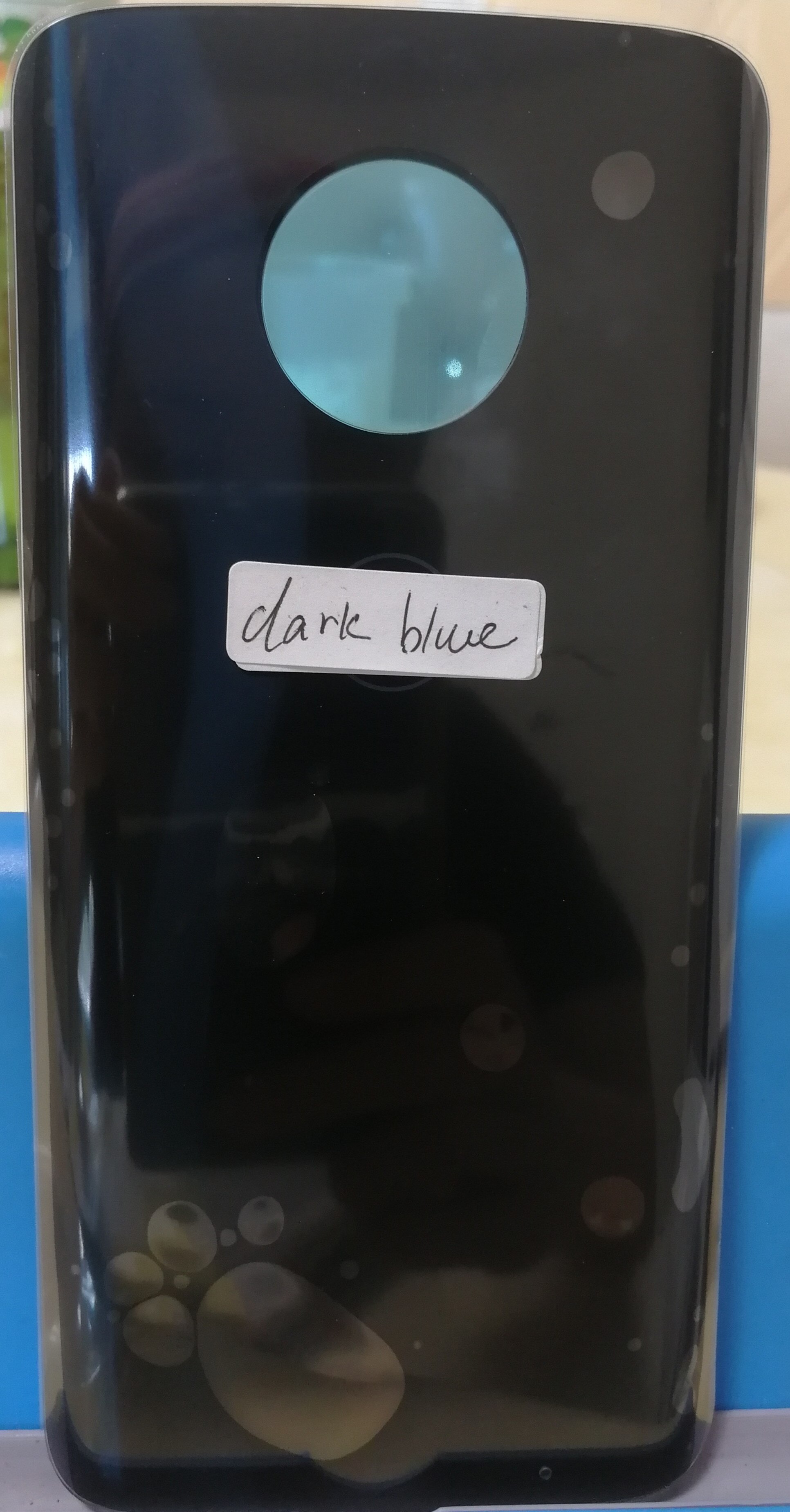 Voor Motorola Moto G6 Plus Achterpaneel Cover Terug Glas Vervangende Onderdelen Voor G6 XT1925 XT1925-6: G6plus  dark  blue