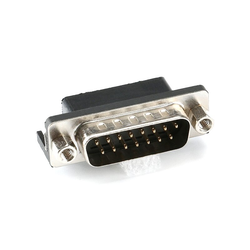 Connecteur DR9 DR15 DR25 trou/broche femelle/mâle à angle droit soudé d-sub RS232 adaptateur de port série DB9 9/15/25 broches