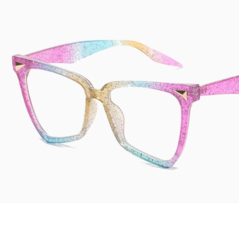 Lunettes en œil de chat Transparent pour femmes, monture tendance, de luxe, de styliste, couleur, pour ordinateur,