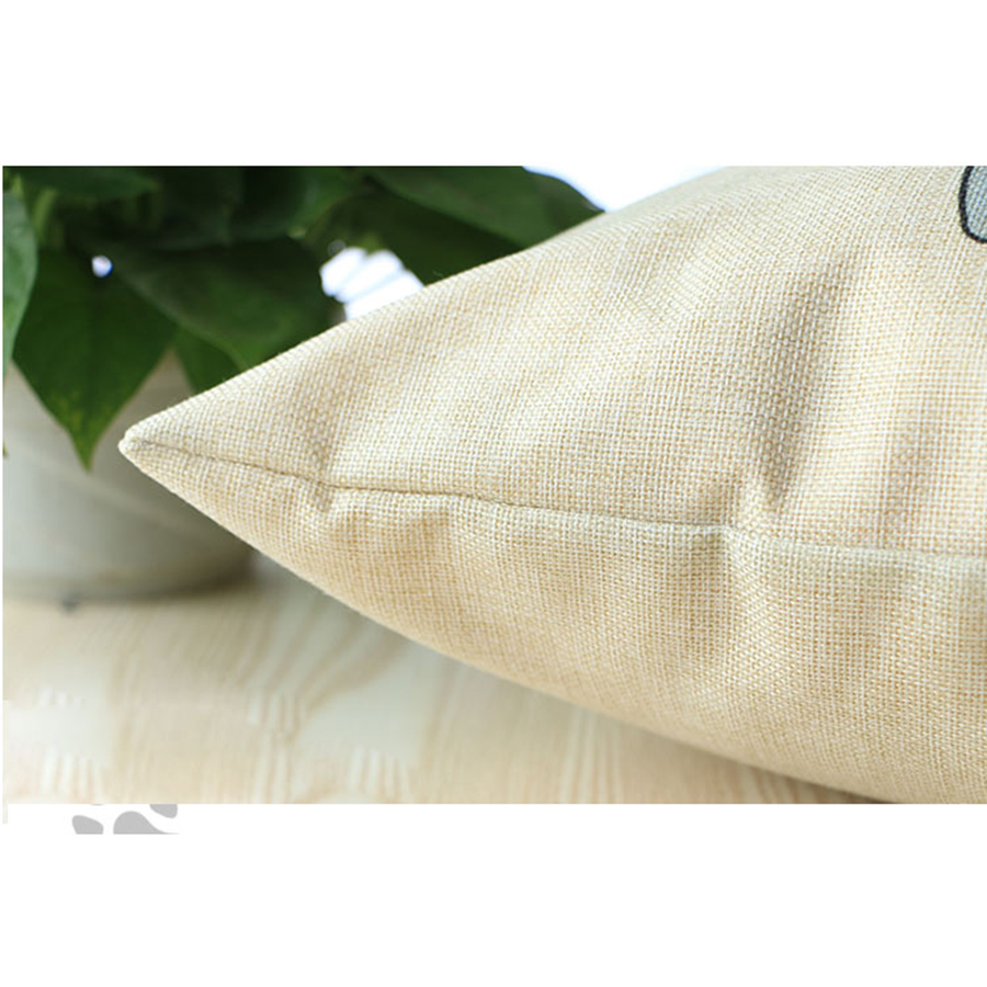 Cojín con de hojas de plantas tropicales, cojines decorativos para kussenhoes, funda de almohada de lino