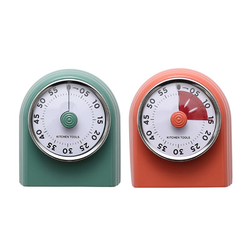 Kitchen Timer 60 Minute Kitchen Visual Timer No Battery Mechanical Countdown Clock Loud Alarm Magnetic Time Management Tool