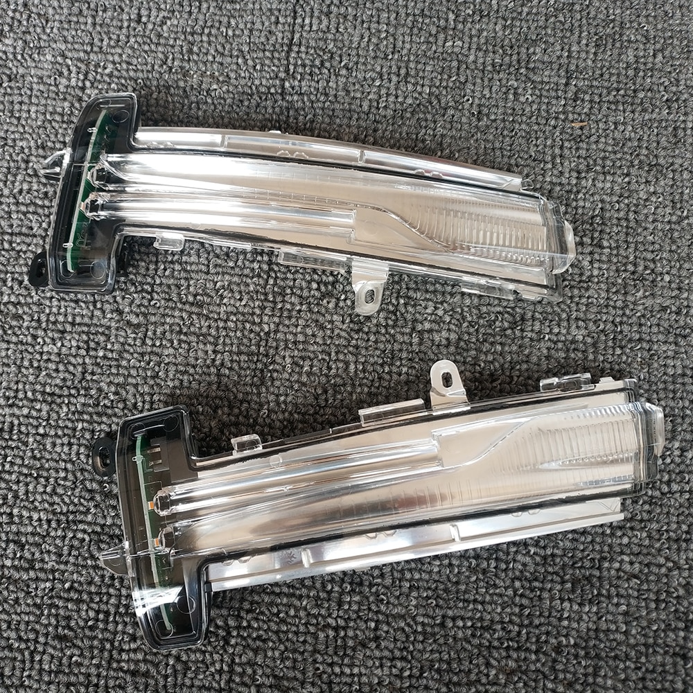 Voor Volvo XC60 Links & Rechts Wing Mirror Indicator Richtingaanwijzer Lamp Lens 31371878 31371879 Auto