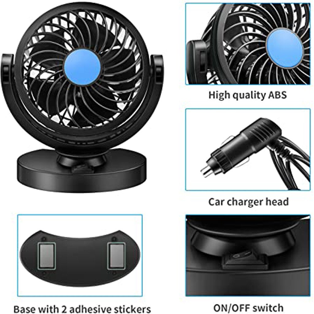 Wind Car USB Fan Car Air Conditioner Low Noise Colorful Smart Home Portable Handheld Multi-function Mini Fan Summer Cool