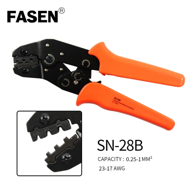 SN-28B 1450PCS jst plier dupont crimping pliers wire crimping hand tool set terminals clamp kit Ratcheting Crimper jst xh crimp: SN-28B