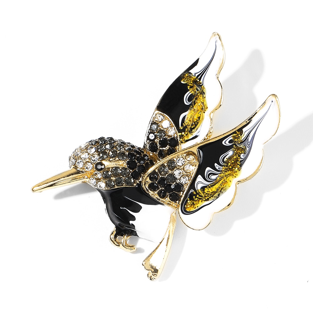 WYBU Humming Bird Women Brooch Pin Cute Canary Animal Broches Jewelry Bouquet For Friends