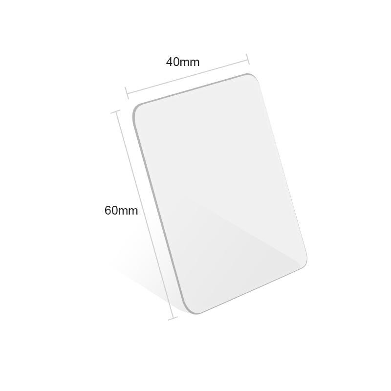 Potenti adesivi biadesivi trasparente senza tracce parete ausiliario pendente nastro fisso nastro adesivo impermeabile per bagno: 5 pezzi / 40x60mm