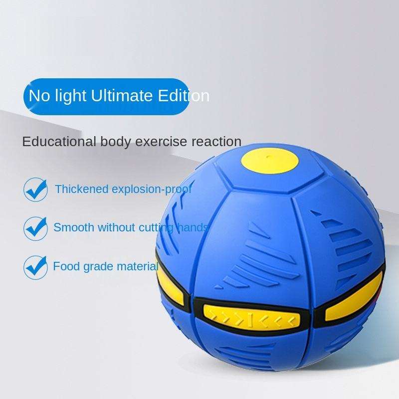Blaue fliegende Untertasse kugel outdoor eltern kinder spielzeug fuß magische verformung fuß druck dekompression lüftungs kugel