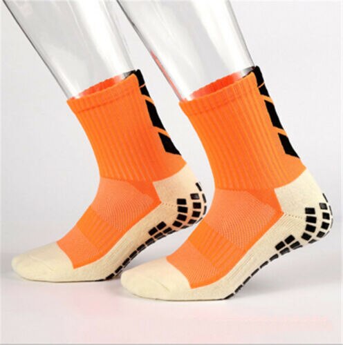 Trusox – chaussettes de Football antidérapantes pour hommes, en coton de bonne , 9 couleurs, , offre spéciale: Orange