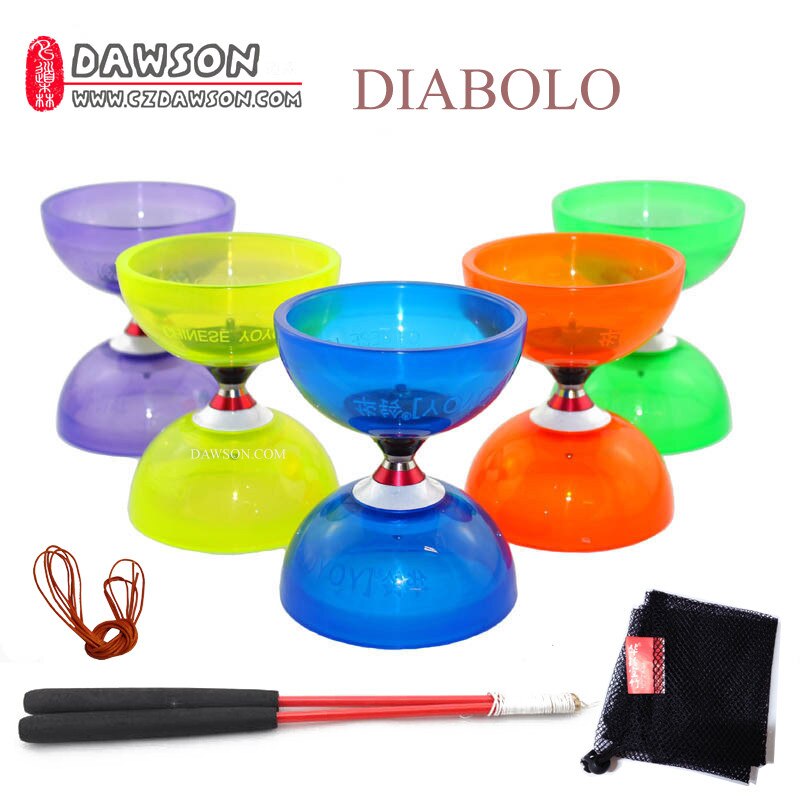 Yoyo Speelgoed Professionele Diabolo Set Verpakking 3 Lager Kongzhu 3 Size 6 Kleur Voor Kiezen Met String Bag