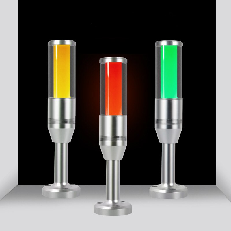 Lámpara Led de advertencia de tres colores en 1, máquina herramienta CNC para taller, lámpara de señal de béisbol, pitido, alarma de sonido, precaución, lámpara de seguridad