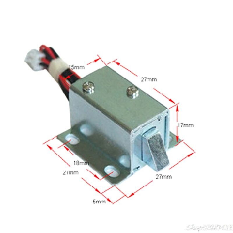 Electronic Lock Catch Door Gate 12V 0.4A Release Assembly Solenoid Access S29 20