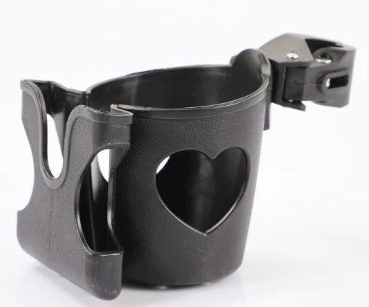 Kinderwagen Tasse Halfter Telefon Halfter 2-in-1 Kinderwagen Telefon Milch Flasche Halfter Für Kinderwagen Kinderwagen Rollstuhl zubehör: Schwarz
