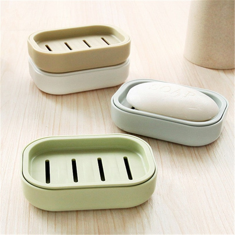 Neue Bad Schüssel Platte Fall Hause Dusche Reise Wandern Halter Container Seife Box Kunststoff Seife Box Dispenser Seife Rack