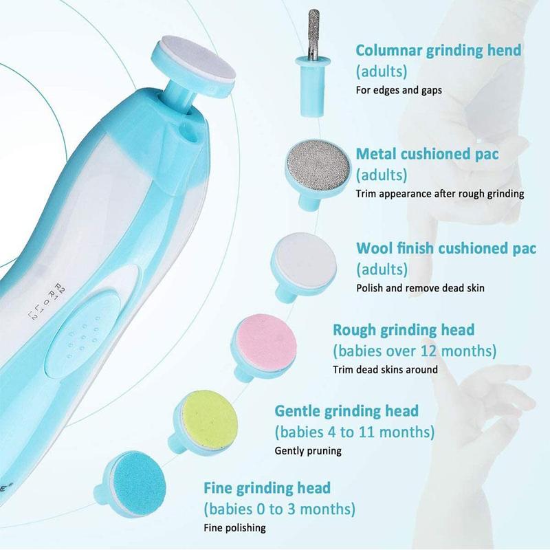 Baby Nail Trimmer Multifunctionele Elektrische Baby Nail File Clippers Tenen Vingernagel Cutter Trimmer Manicure Tool Set Baby Care