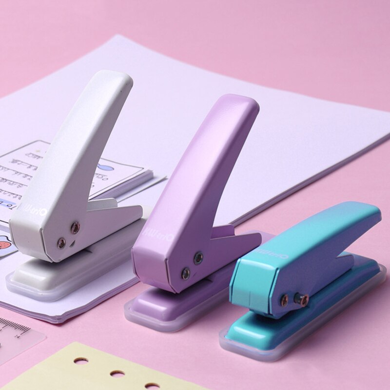 Portable Punching Machine 20 Sheet Capacity Mini Stapleless Stapler Student Binding Supplies School Office Stationery