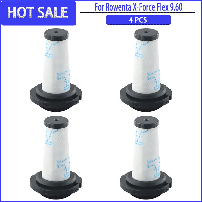 Compatible con filtro Hepa Rowenta X-Force Flex 9.60 / X-Nano) ZR 009010 Accesorios de piezas: Borgoña