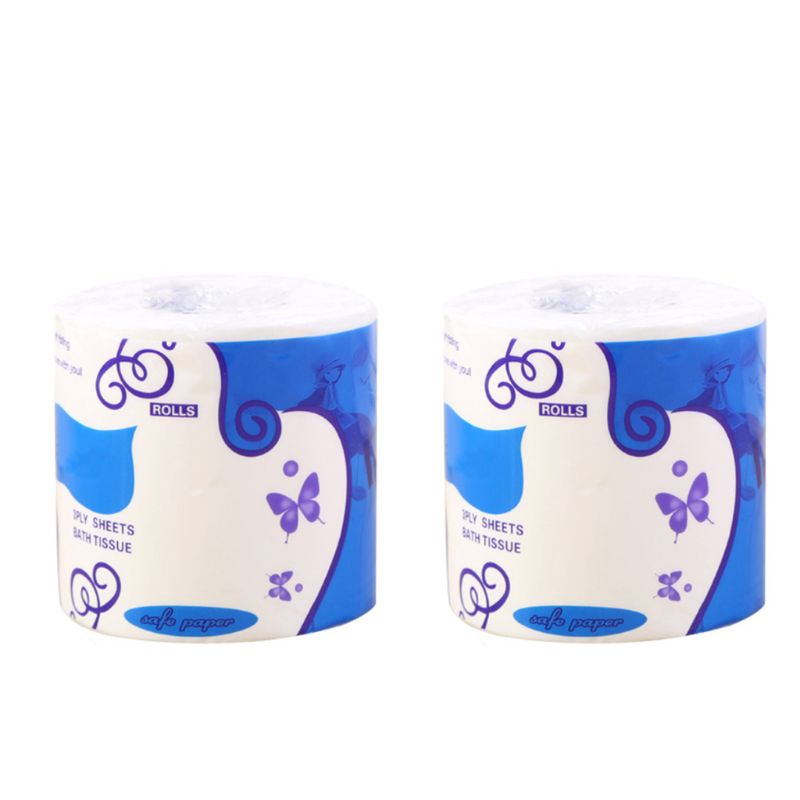 1 Pc Toilet Paper No Fluorescent Agent Soft Stronge 3-Ply Sheets Bath Tissue X7YB