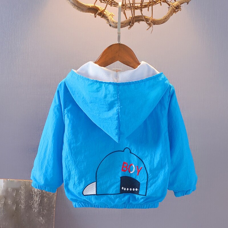 Toddler Hoodie Jackets Kids Printing Hooded Windbreak Outerwear Newborns Baby Infant Girls Boys Coat