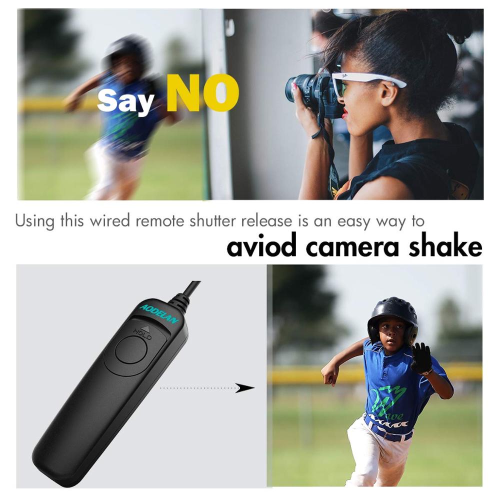 AODELAN RS-S6 Shutter Release Cable Wired Remote Control Cord for Sony a99,a77,a67,a65,a57,a55,a37,a35,a33,a900,a850,a700,a580