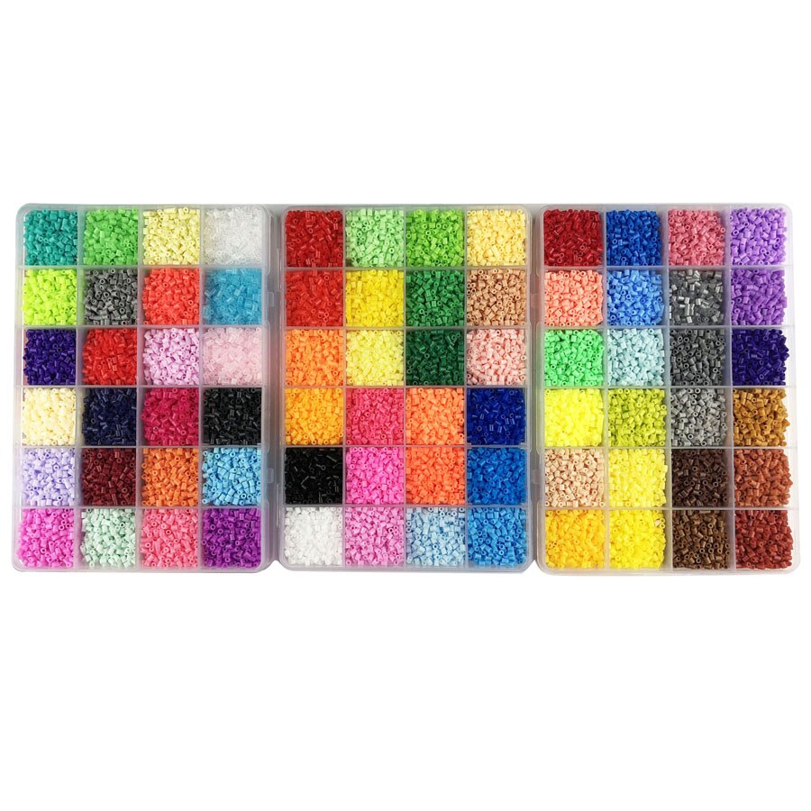 Mini 2.6 Fuse Hama Beads 24/48/72 Colors Perler Tool and Template Education Toy Jigsaw Puzzle 3D For Childre: 72 gird