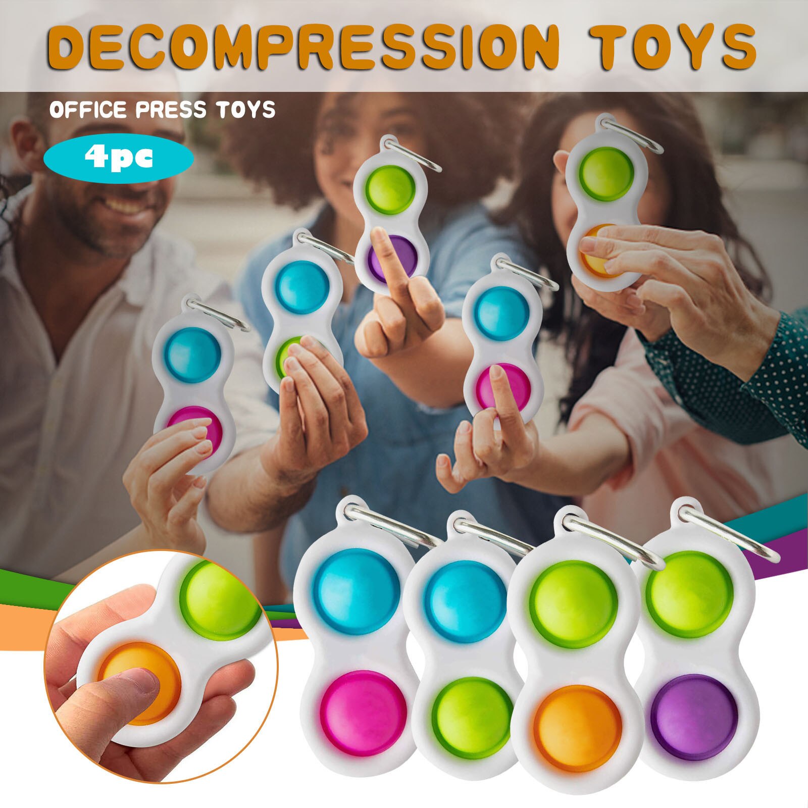 AufkläSprosse Farbe Spielzeug freundlicher Erwachsene Grübchen Spielzeug Druckabbau Bord Regler Pädagogisches Spielzeug Dekompression Spielzeug # p30