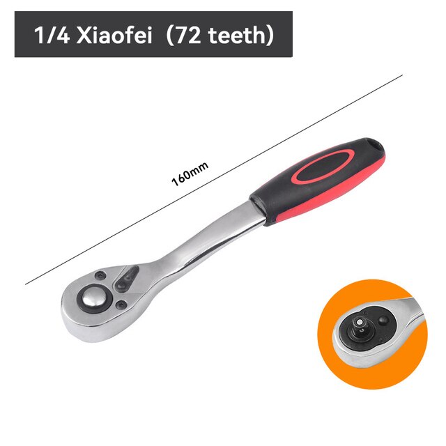 Tiger Wrench 48 in 1 Tools Socket Works with Spline Bolts Torx 360 Degree 6-Point Universial Furniture Car Repair 25cm Hand Tool: S 72 1-4