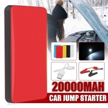 Car Starters 12V 20000mAh Car Battery Starter Booster Car Jump Starter Power Bank Starting Device Car Emergency Battery Charger