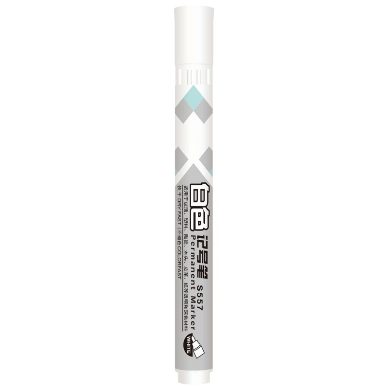 Rotulador blanco para pintar al óleo, rotulador para neumáticos de coche, resistente al agua, pintura de Graffiti, Y98A